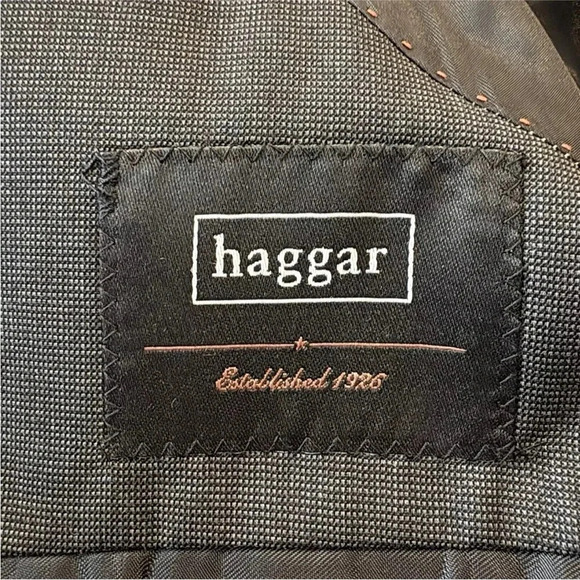 NWOT Haggar Gray Suit‎ Jacket Blazer Mens Size 48L (SU) - Picture 5 of 8